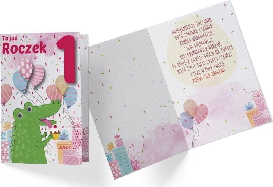 KUKARTKA Karnet B6 DK-717 Roczek krokodyl