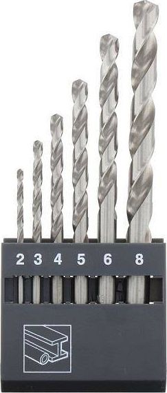 Wiertło Abraboro ZESTAW WIERTEŁ DO METALU HSS-GS DIN 338 2 - 8 MM ABRABORO [6 SZT.] AB14100610 ABRABORO
