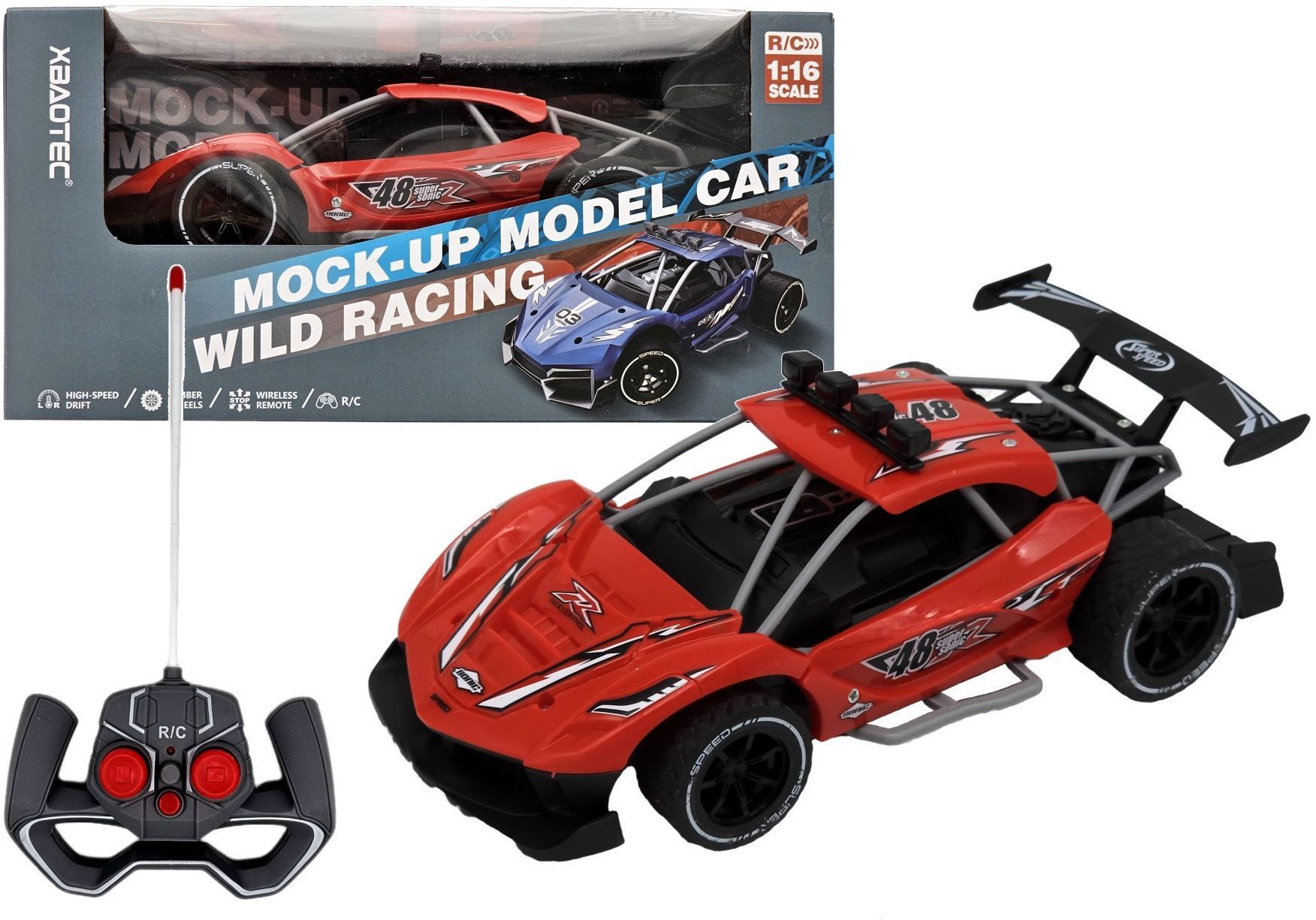 Samochód sterowany radiem Wild Racing 2 czerwony