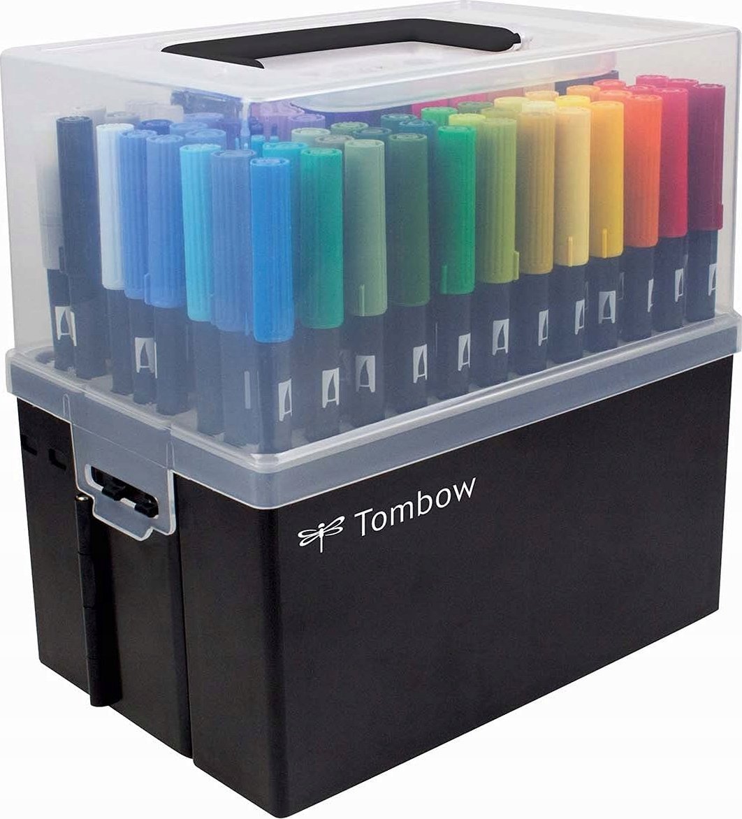 Tombow Organizer w zestawie z 108 pisakami ABT Dual Brush