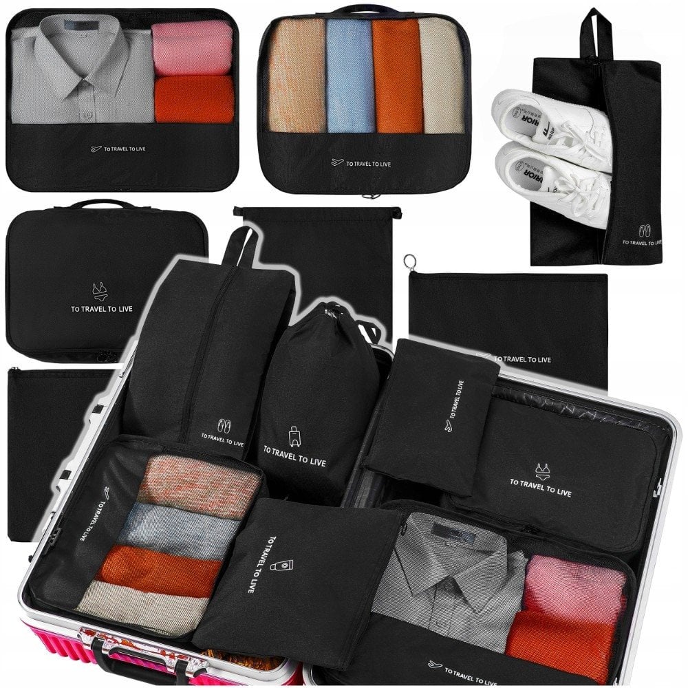 M13G ZESTAW TOREB ORGANIZERÓW DO WALIZKI SZUFLADY