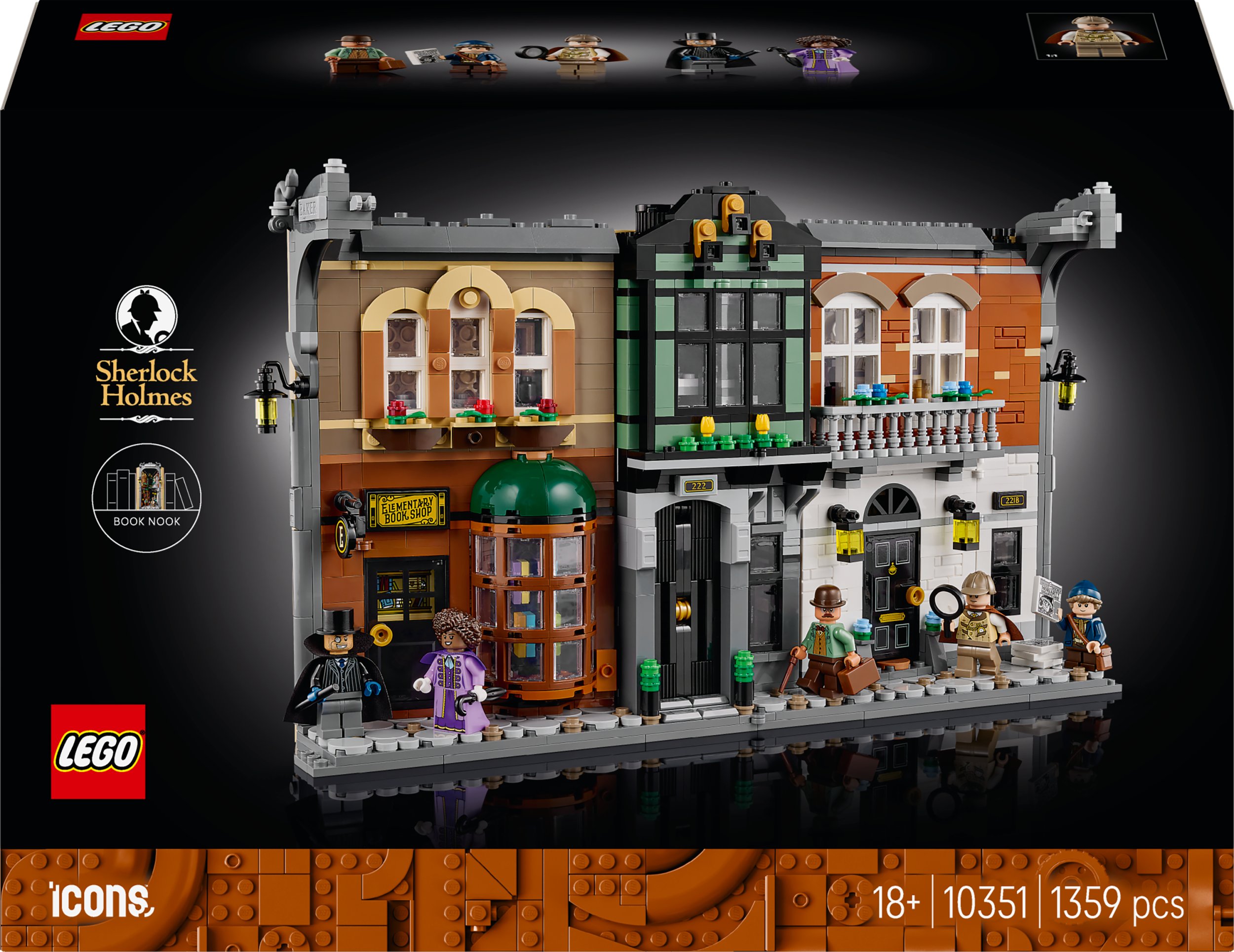 LEGO Icons Sherlock Holmes: Book nook (10351)