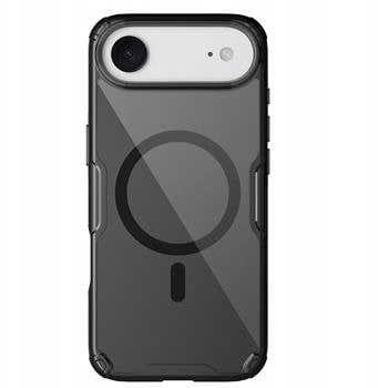 Etui Nillkin Nature TPU Pro Magnetic kompatybilne z MagSafe na iPhone 17 Air - półprzezroczyste-czarne