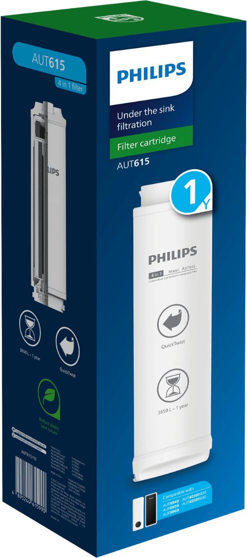 Hama Filtr wymienny 4w1 AUT615 do systemów filtrujących typu flow z odwróconą osmozą RO bez zbiornika