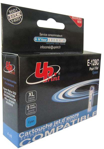 Tusz UPrint Tusz kompatybilny z C13T12824011, cyan (E-128C)