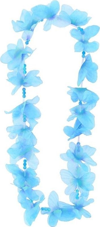 Naszyjnik hawajski Motylki turkusowy