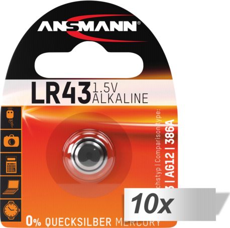 Ansmann Bateria LR43 10 szt.