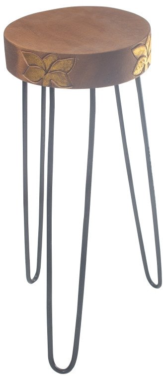 Stojak z Drewna Albasia - Naturalny