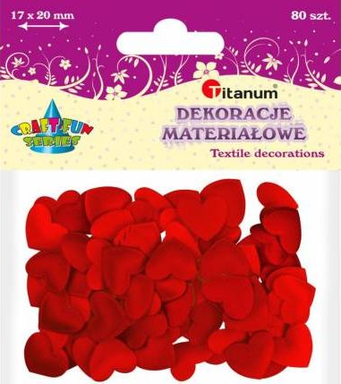 Titanum Serca materiałowe 17x20mm 80szt