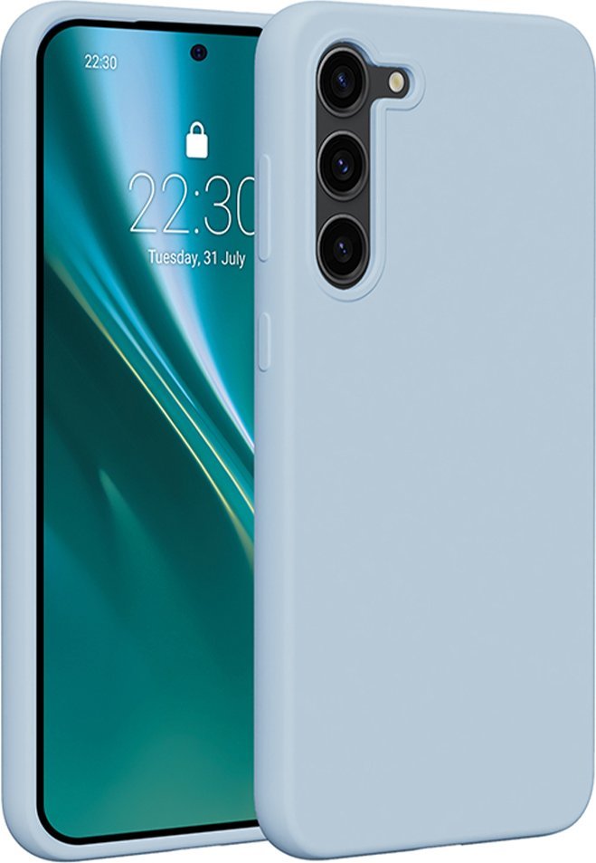Etteri Nakładka Etteri Silicone Case do Samsung Galaxy S23 Plus jasnoniebieska