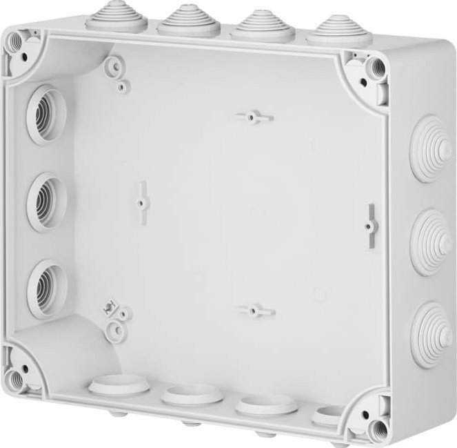 Elektro-Plast INDUSTRIAL Puszka hermetyczna n/t 342x282x115mm IP55 z 14 dławicami szara 2723-02