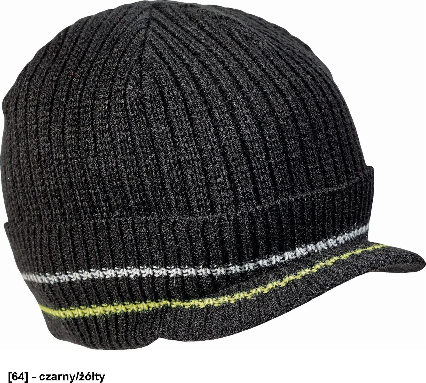 CERVA KNOXFIELD - czapka zimowa - czarny/czerwony M/L