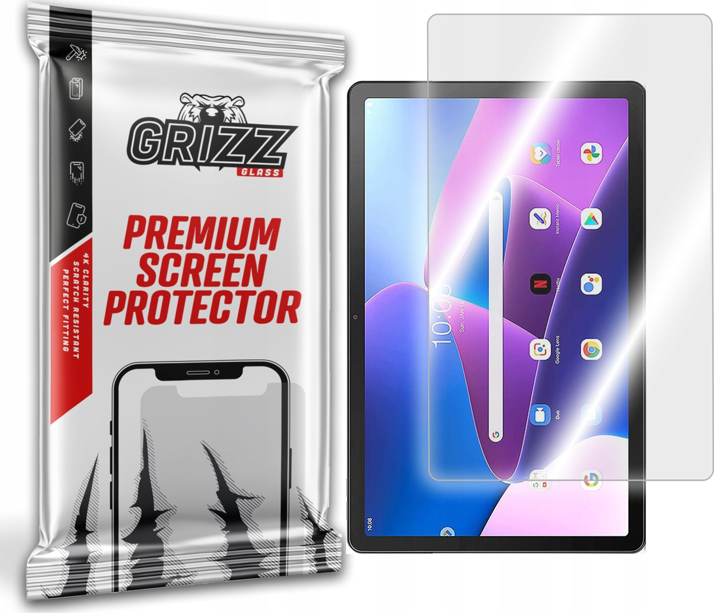 GrizzGlass Szkło hybrydowe GrizzGlass HybridGlass do Lenovo Tab M10 Plus (3. generacji)
