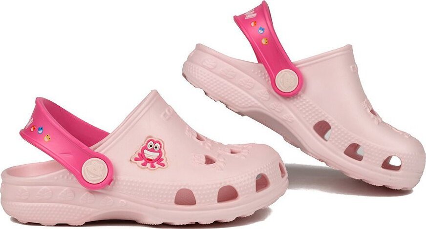 Coqui Chodaki sandały klapki dla dzieci Coqui Little Frog różowe 8701-100-5536A/8701-100-5536 25-26