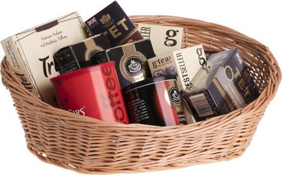 WickerPL Owalna misa wiklinowa ekspozycyjna 46x37 H11/16 cm