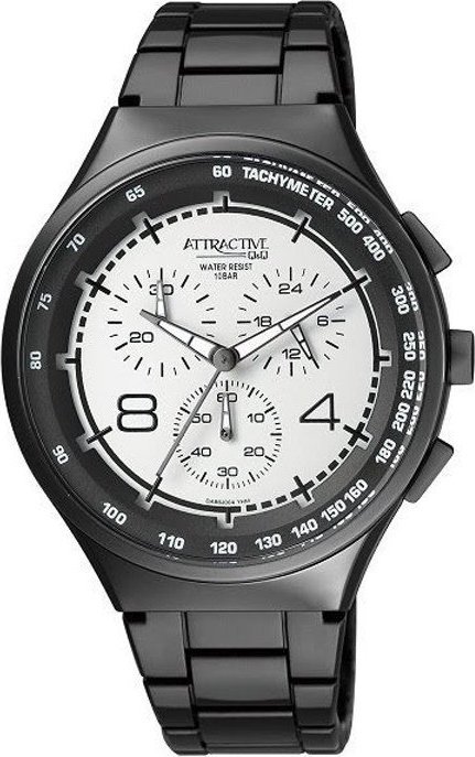 Zegarek QQ Zegarek męski QQ DA86-004 czarny
