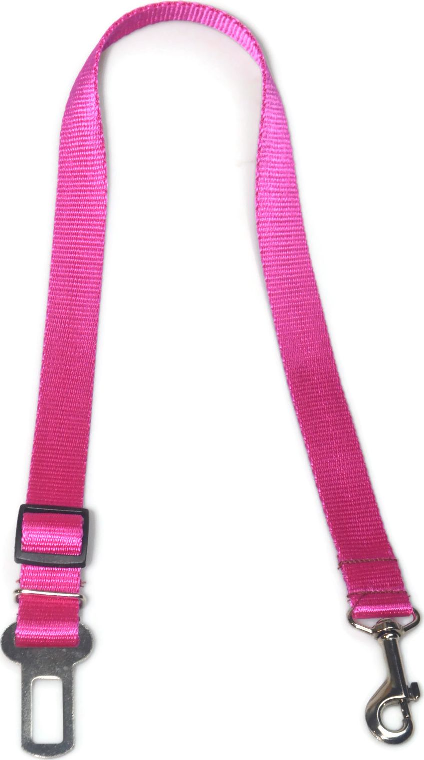 Alizoo Zapięcie samochodowe dla psa 25mm różowe
