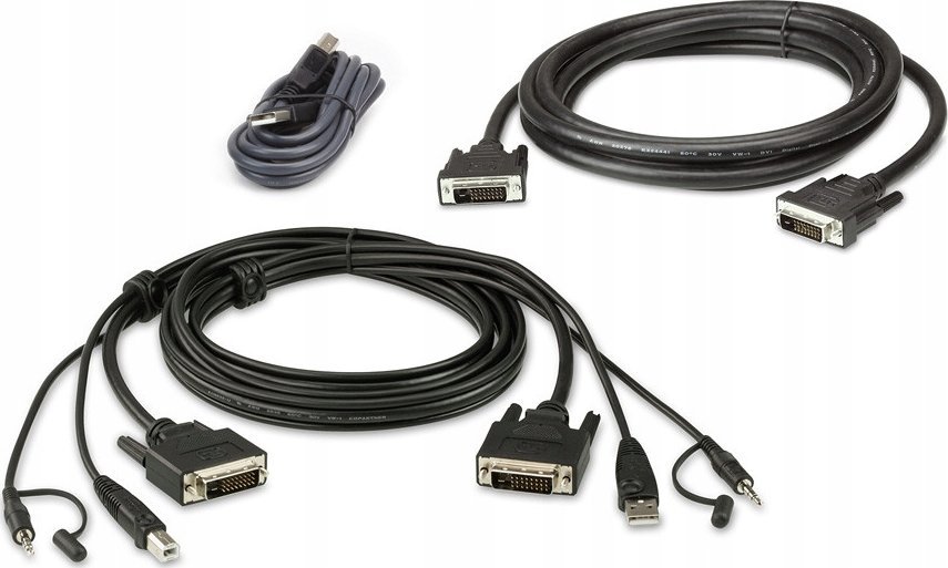 Przełącznik Aten ATEN 2L-7D02UDX3 KVM Cable Set, USB DVI-D Dual-Link Dual Display Secure KVM, 1.8m