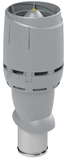 Poujoulat izolowany wentylacyjny kominek FLOW 160P/IS/500 JASNY SZARY one size