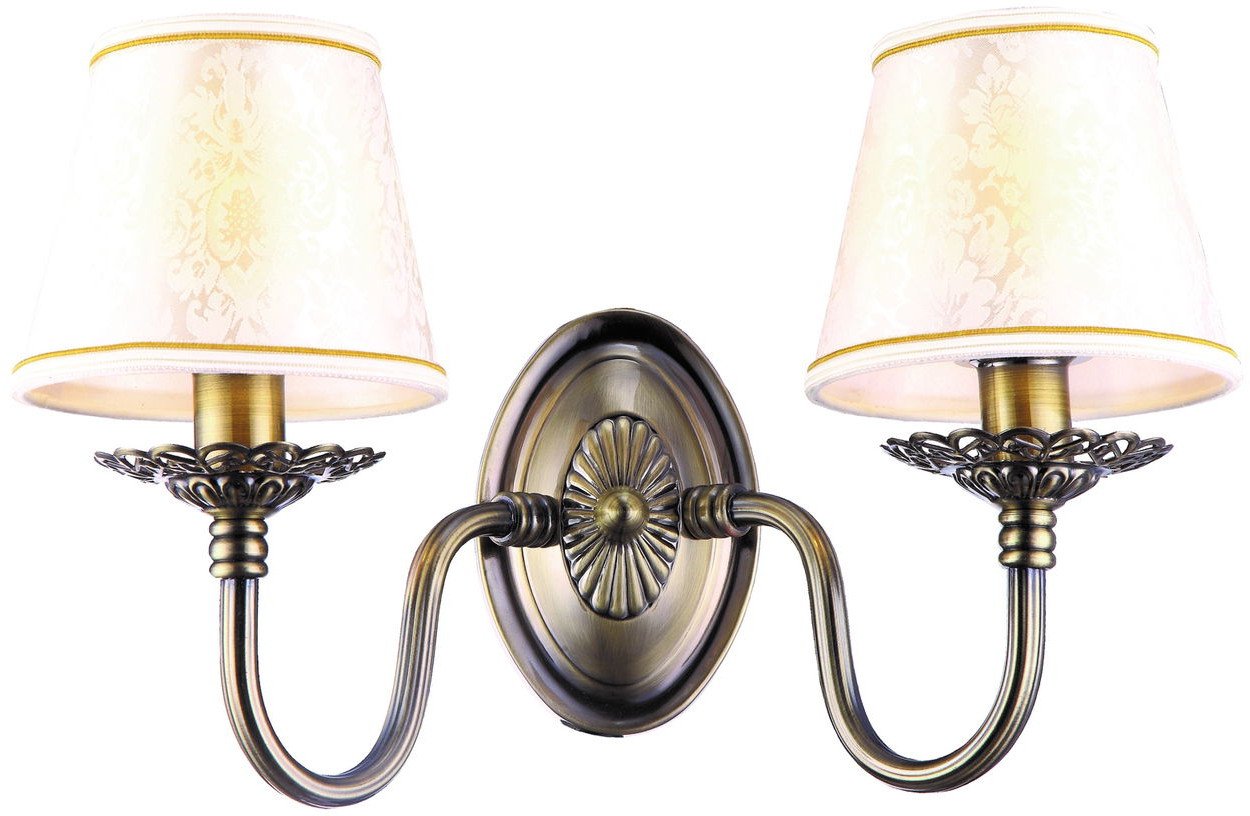 Wall lamp G.LUX, 2xE14, brass color, GS-9678-2A