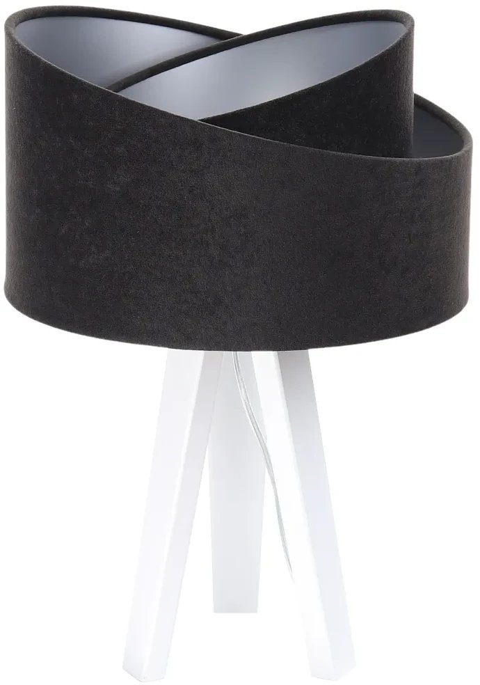 Lampa stołowa GEMSTONE czarna/srebrna/biała BPS KONCEPT