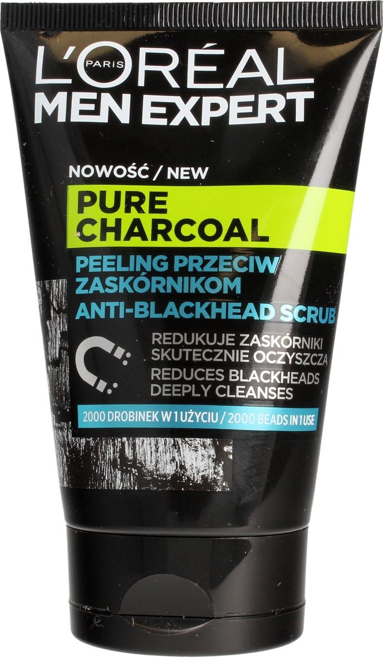 L’Oreal Paris L'OREAL_Men Expert peeling przeciw zaskórnikom Pure Power Charcoal 100ml