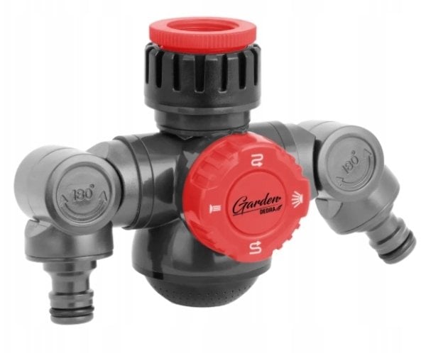 Przyłącze kranowe kątowe podwójne 1/2""-3/4"", karta