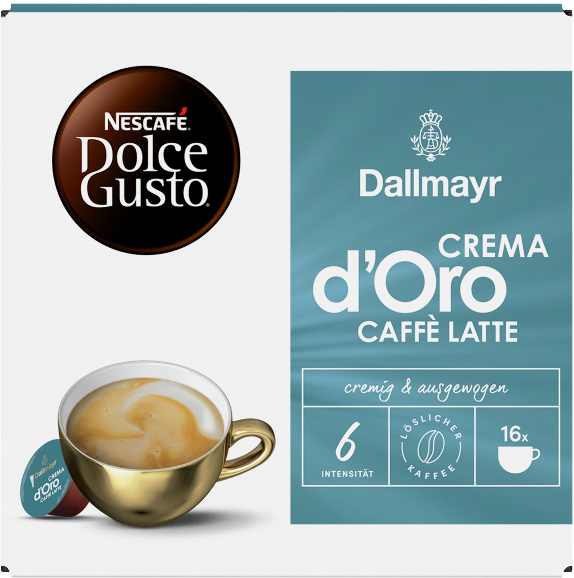 Nescafe Kapsułki Nescafe Dolce Gusto Crema d'Oro Latte 16 szt.