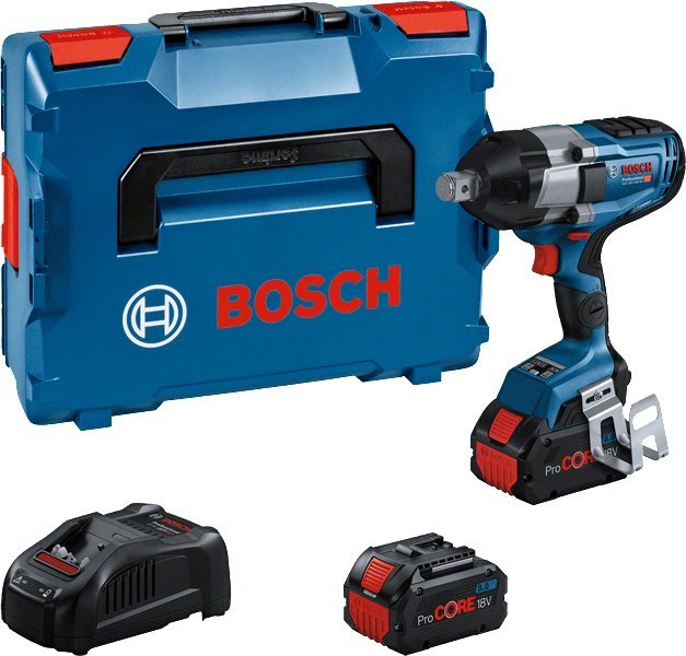 Klucz udarowy Bosch Bosch cordless impact wrench BITURBO GDS 18V-1050 HC Professional, 18V (blue/black, 2x battery ProCORE18V 8.0Ah, Bluetooth module,