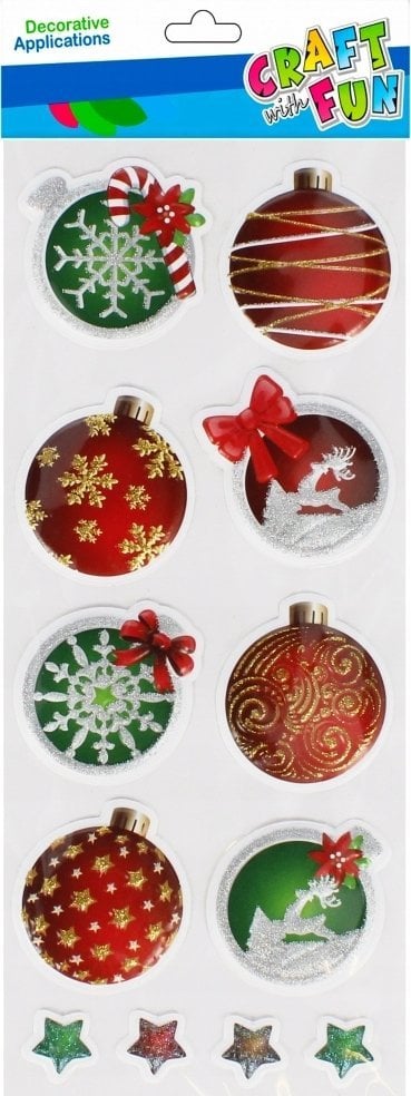 Craft with Fun OZDOBA BN NAKLEJKI PUFFY BOMBKI 12SZT CF 12/288