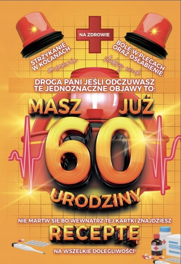 Teka Karnet Urodzinowy z recept± 60
