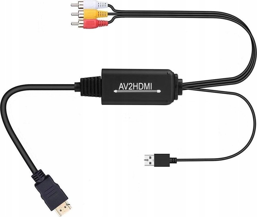 Adapter AV Pawonik KONWERTER AV DO HDMI CINCH CVBS EURO KOMPOZYTOWE