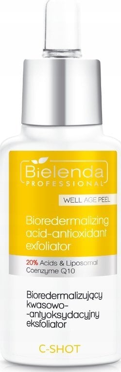BIELENDA PROFESSIONAL_C Shot Well Age Peel bioredermalizujący kwasowo-antyoksydacyjny eksfoliator 20% 30ml