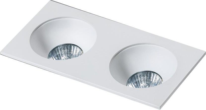 Azzardo Oprawa podtynkowa kostka biała AZzardo HUGO 2 AZ1739