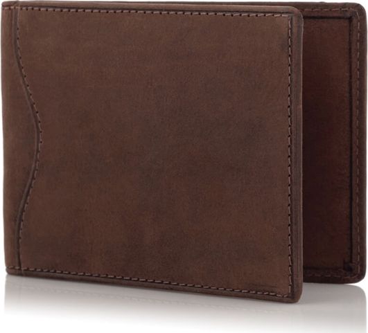 Belveder Portfel slim wallet męski na karty brąz ZC03
