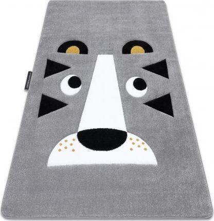 Dywany Łuszczów Dywan PETIT LION LEW szary, 80x150 cm