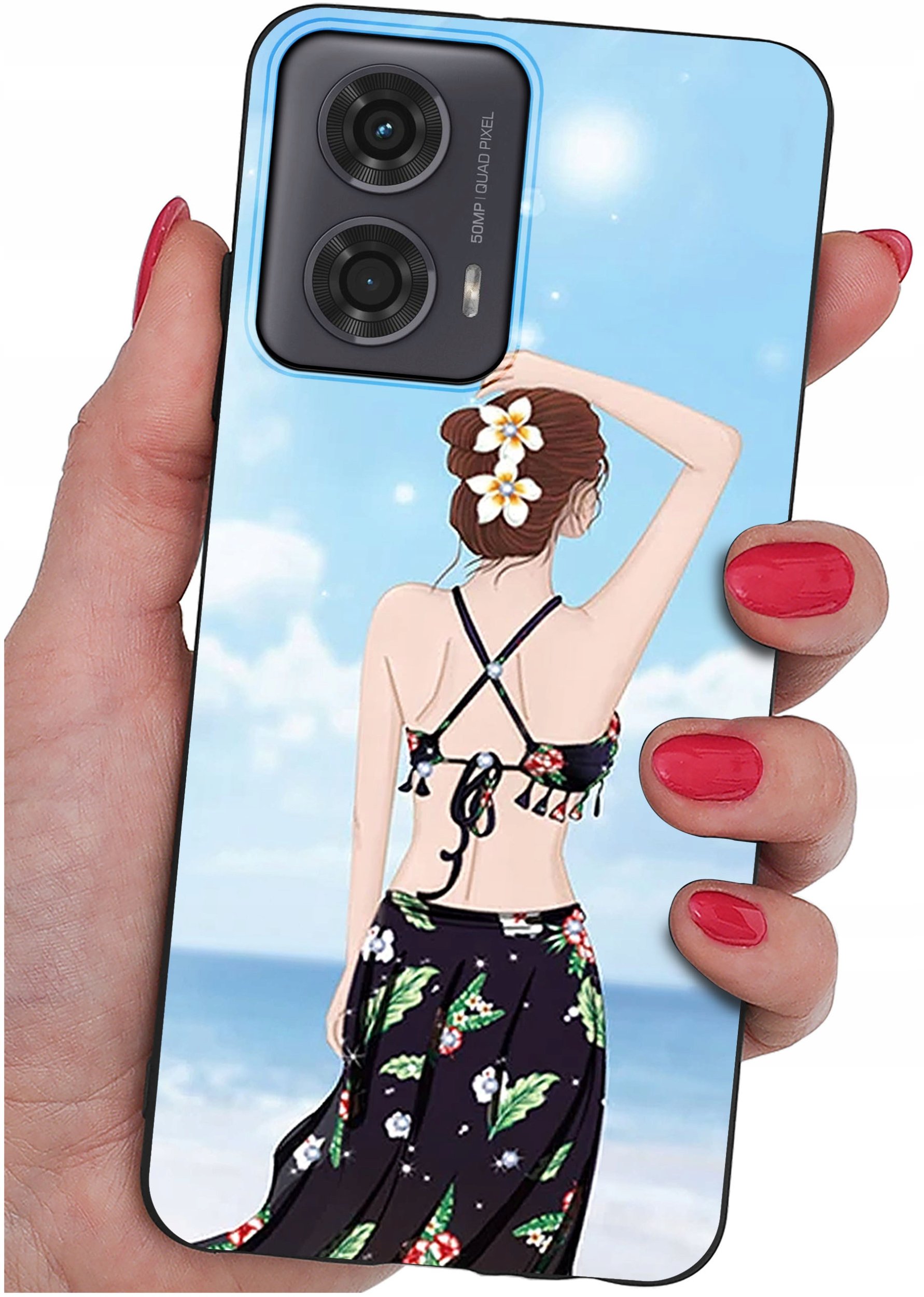 Etui do Motorola Moto G24 |G24 POWER |G04 |E14 WZORY |SILIKONOWE MATT SZKŁO