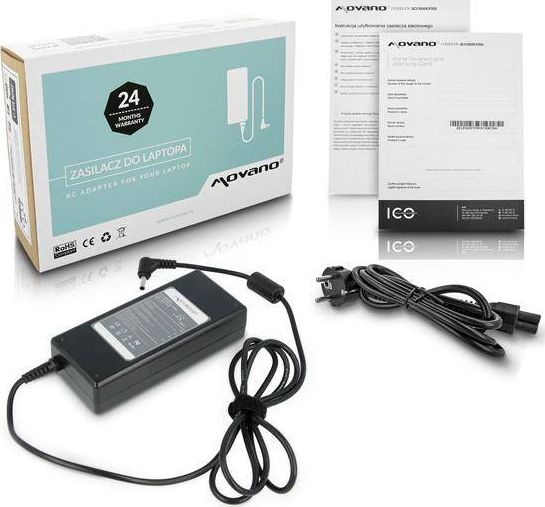 Zasilacz do laptopa Movano 90 W, 3 mm, 4.7 A, 19 V (ZZ/AS19474P)
