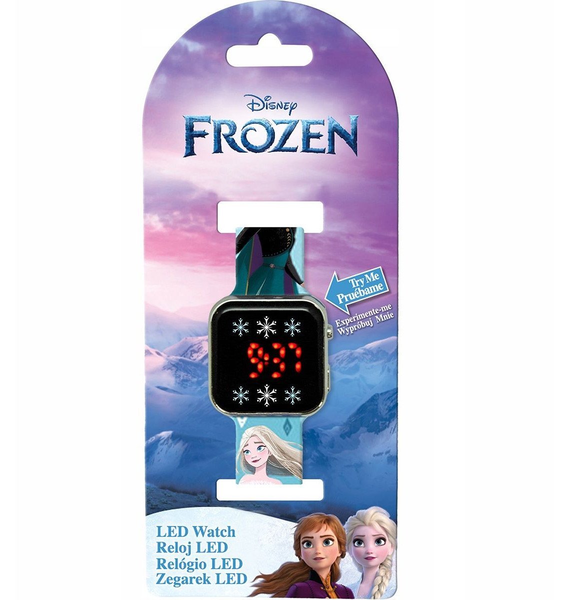Cyfrowy Zegarek Led Na Rękę Dziecięcy Dla Dziecka Kraina Lodu Frozen Elsa / Fzn4918ku / Kraina Lodu