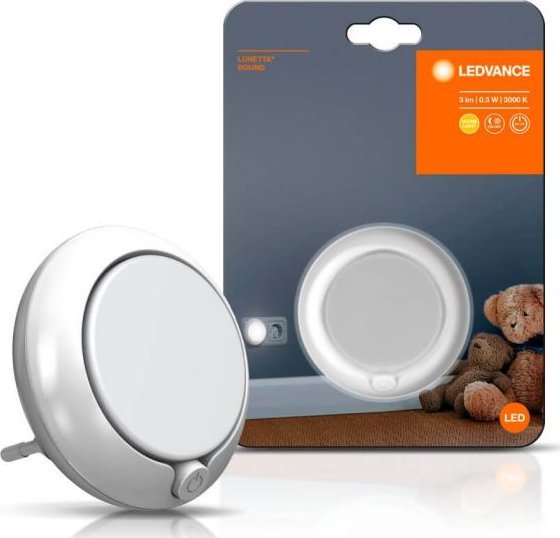 Lampka wtykowa do gniazdka Osram OSRAM Lampka nocna do gniazdka 3000K Lunetta Round