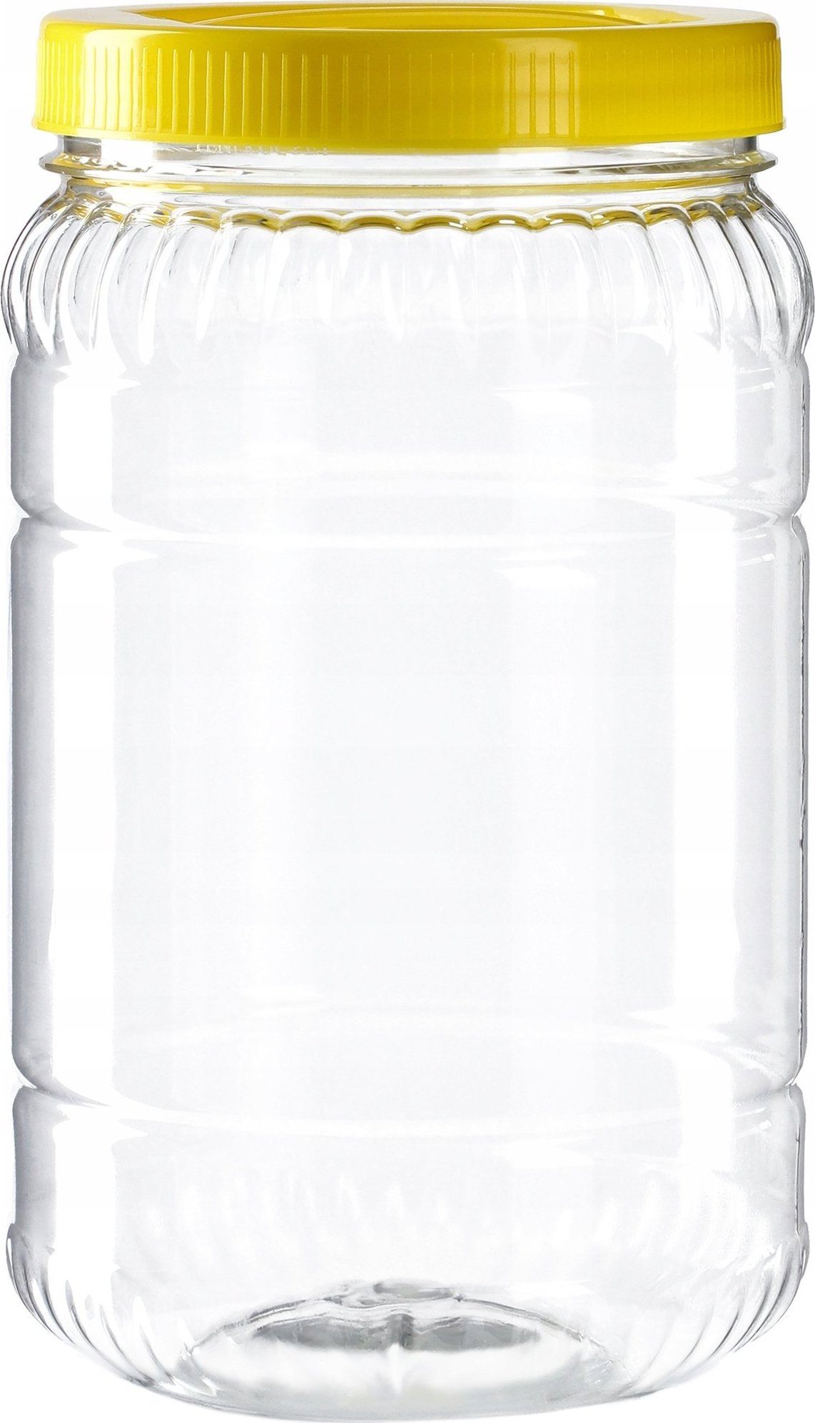 Kadax Słoik Plastikowy Pojemnik Pet Z Nakrętką 2L Ogórki