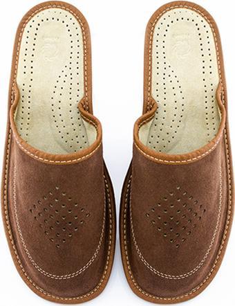 NOWO Kapcie męskie SKÓRZANE zamszowe skóra naturalna Rozmiar 43