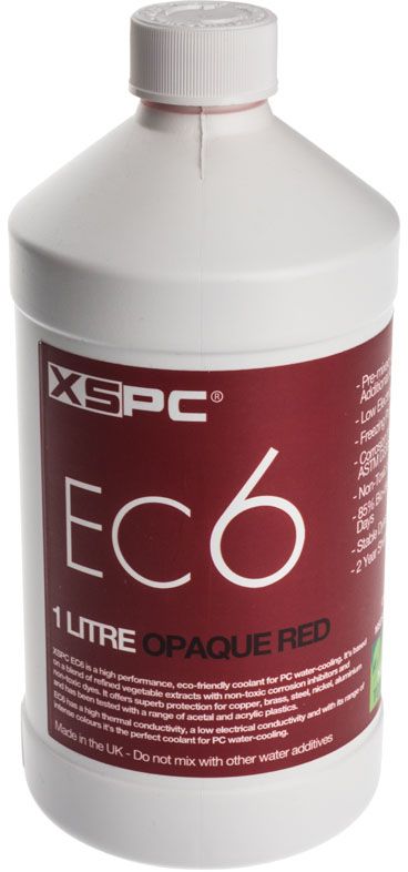 XSPC płyn chłodzący EC6 Coolant, 1L, czerwony (5060175589071)