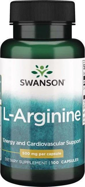 Swanson Swanson L-Arginina 500mg 100 kaps.