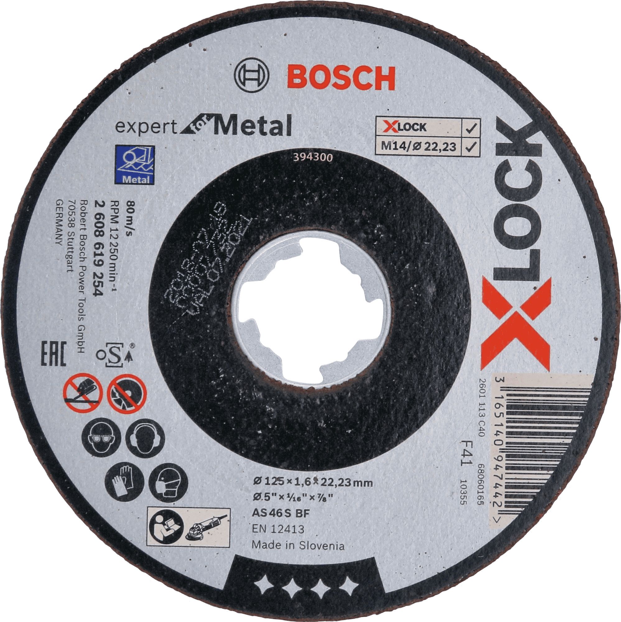 Bosch X-LOCK tarcza tnąca do metalu 125x1,6mm (2608619254)
