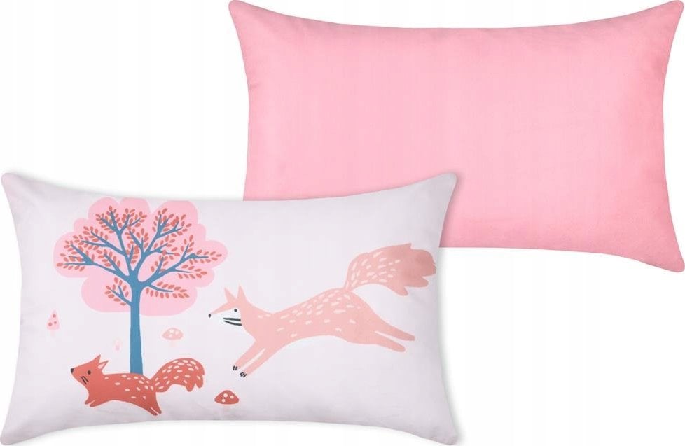 Poduszka dekoracyjna do pokoju dziecka CYRIELLE, różowa, 30 x 50 cm