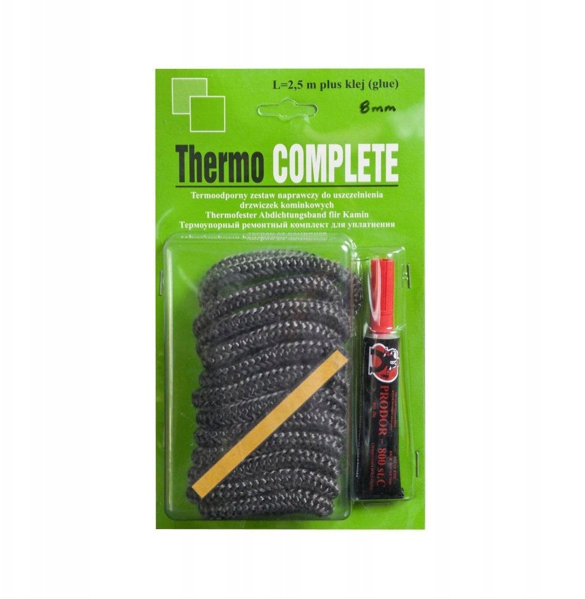 RIBBON FIREPROOF 12MM 2,5M + GLUE