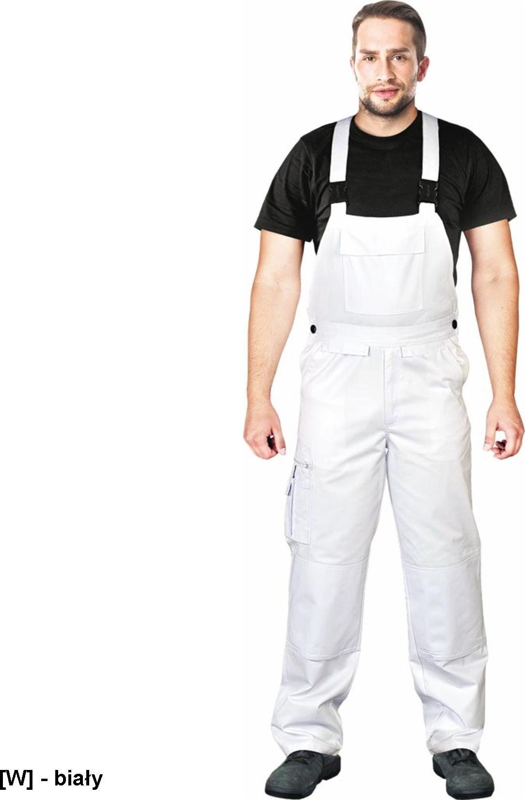 R.E.I.S. LH-BISTER - spodnie ochronne ogrodniczki odzież ochronna - biały 50