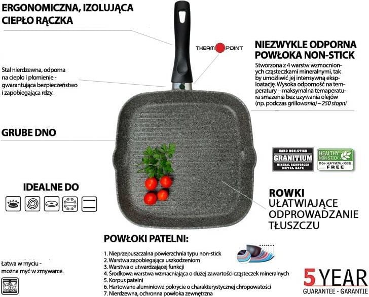 Patelnia Ballarini grillowa 28cm