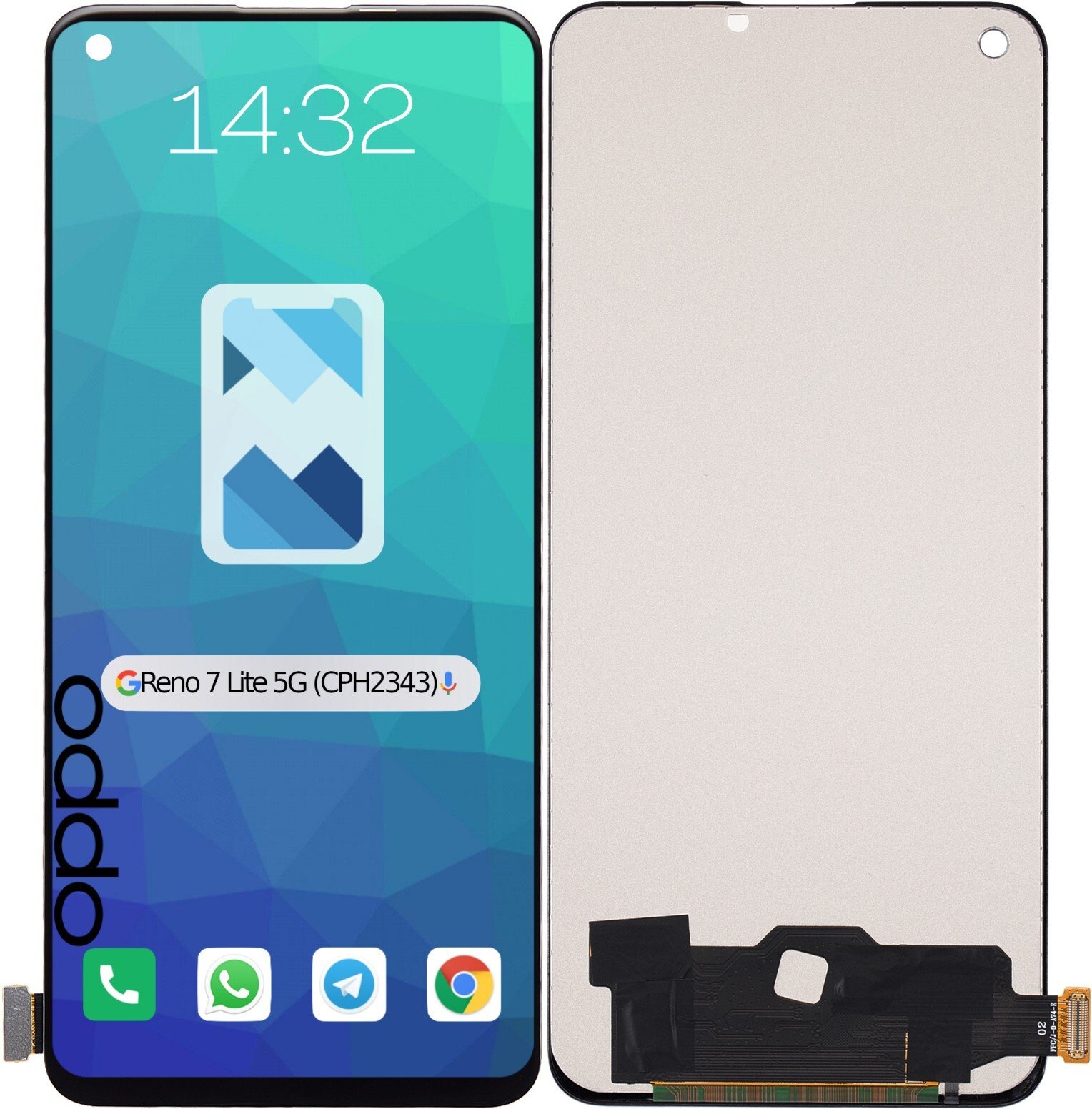 Wyświetlacz LCD Ekran Szybka do Oppo Reno 7 Lite 5G | CPH2343 | INCELL